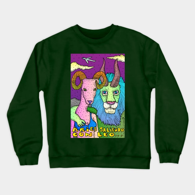 Lio dating aries Crewneck Sweatshirt by Majenye